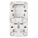 Блок с выключателями одноклавишными Arte Milano am-310 310.52-1.white