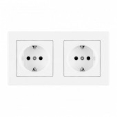 Розетка с заземлением и со шторкой Arte Milano SET06-2 SET06-2-40-1x2 white