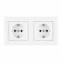 Розетка с заземлением и со шторкой Arte Milano SET06-2 SET06-2-40-1x2 white