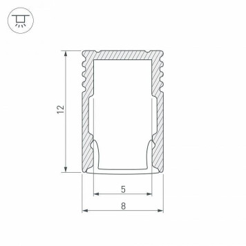 Профиль накладной Arlight SL-MINI 037106-2