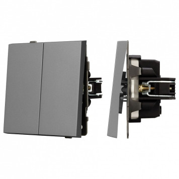 Выключатель двухклавишный без рамки Arlight SWT 054060