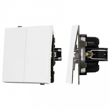 Выключатель проходной двухклавишный без рамки Arlight SWT 054066