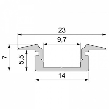 Профиль встраиваемый Deko-Light ET-01-08 975001-1