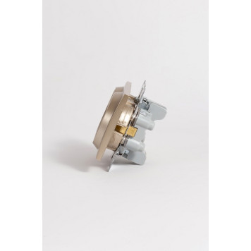 Розетка двойная с заземлением, без рамки Elbi Eleсtriс Zena Vega 609-011400-907-5