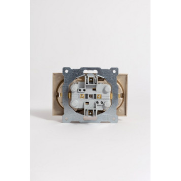 Розетка двойная с заземлением, без рамки Elbi Eleсtriс Zena Vega 609-011400-907-6