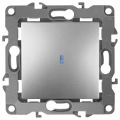 Выключатель одноклавишный с подсветкой без рамки Эра Эра 12 12-1102-03