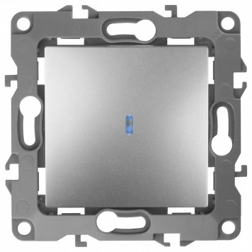 Выключатель одноклавишный с подсветкой без рамки Эра Эра 12 12-1102-03