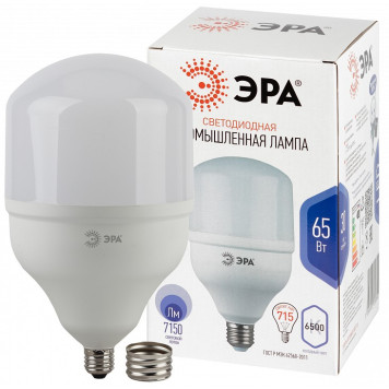 Лампа светодиодная Эра Стандарт E27/E40 65Вт 6500K LED POWER T140-65W-6500-E27/E40-1