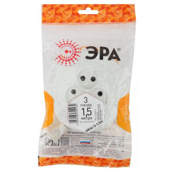 Удлинитель Эра UR(6)-3-1,5m-1