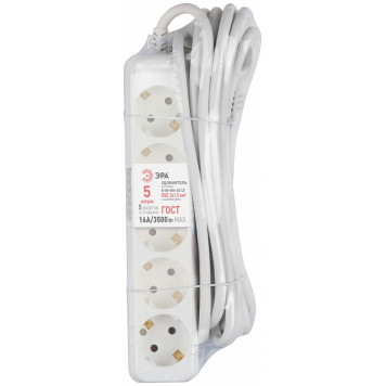 Удлинитель Эра U-5e-5m-3x1,5-1