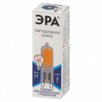 Лампа светодиодная Эра LED JCD-6W-GL-840-G9-4