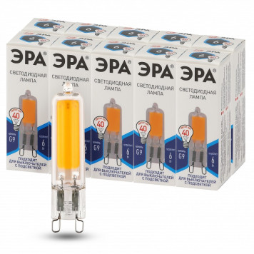 Лампа светодиодная Эра LED JCD-6W-GL-840-G9-5