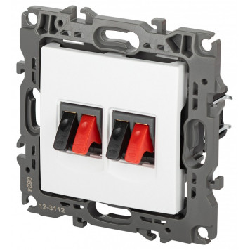 Розетка акустическая без рамки Эра Эра 12 12-3112-01М-1