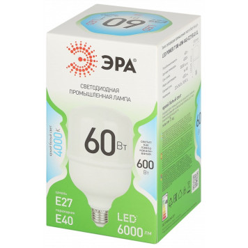 Лампа светодиодная Эра Green Line LED POWER T100-60W-840-E27/E40 GL-2