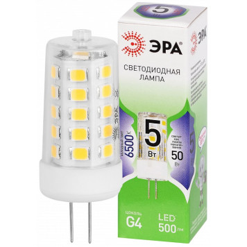 Лампа светодиодная Эра Green Line LED G4-JC-5W-865-12V GL-1