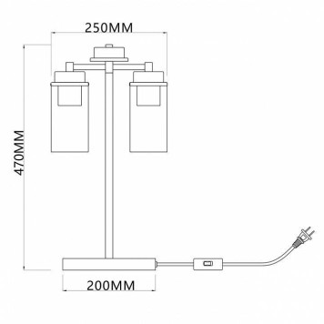 Настольная лампа декоративная Escada Dinasty 2118/2-3