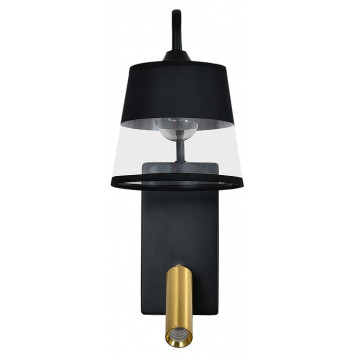 Бра с подсветкой Escada 598 598/1A Black/Brass-3