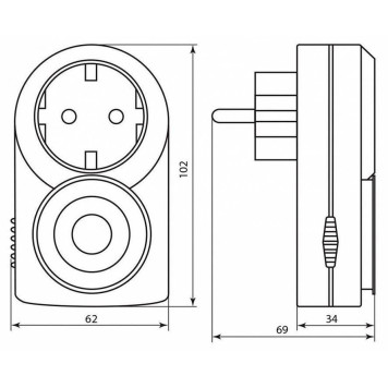 Розетка с таймером Feron TM50 23238-3