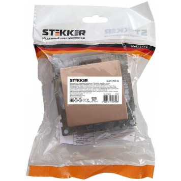 Выключатель одноклавишный без рамки Stekker Катрин 39589-1