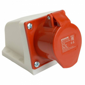 Розетка переносная разборная 2P+PE с крышкой Stekker ST 49434-2