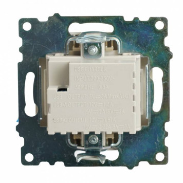 Розетка 2хUSB type A и C без рамки Stekker Катрин 50053-6
