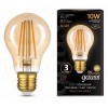 Лампа светодиодная Gauss Filament E27 10Вт 2400K 102802010