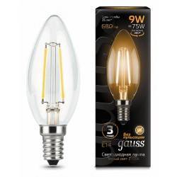 Лампа светодиодная Gauss LED Filament Candle E14 9Вт 2700K 103801109