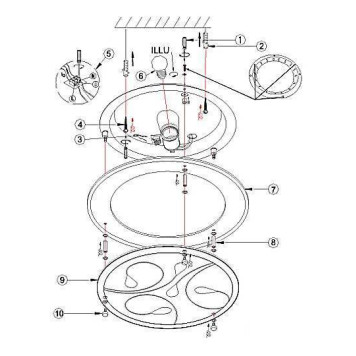 Накладной светильник Globo Brenda 40409-1