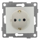 Розетка с заземлением и со шторкой, без рамки Gusi Electric BRAVO С10Р4-028