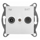 ТВ-розетка и SAT-розетка оконечная без рамки Gusi Electric UGRA С11ТS1-001