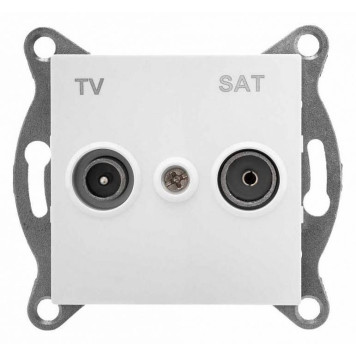 ТВ-розетка и SAT-розетка оконечная без рамки Gusi Electric UGRA С11ТS1-001