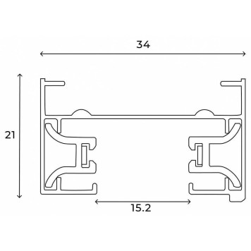 Трек накладной Hesby Lighting Skylite 0026-11