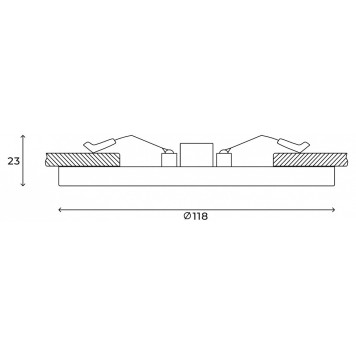 Встраиваемый светильник Hesby Lighting Alta HSBL_0183-6