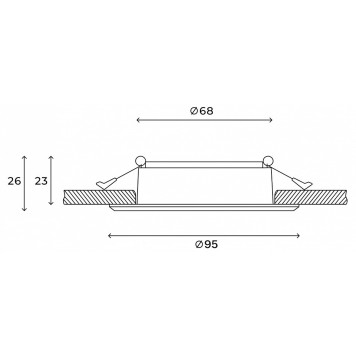 Встраиваемый светильник Hesby Lighting Helsingborg HSBL_0204-6