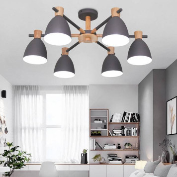 Люстра на штанге Imperiumloft Folke Gray FOLKE01-2