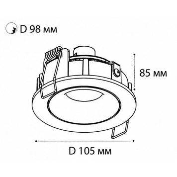Встраиваемый светильник Italline DE-200 DE-200 white-5