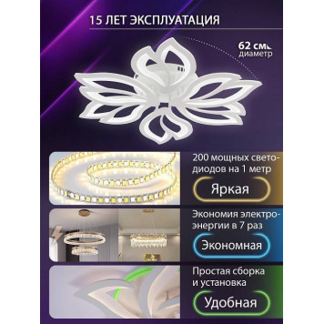 Потолочная люстра Natali Kovaltseva FORTUNA LED LAMPS 81107/6C-4