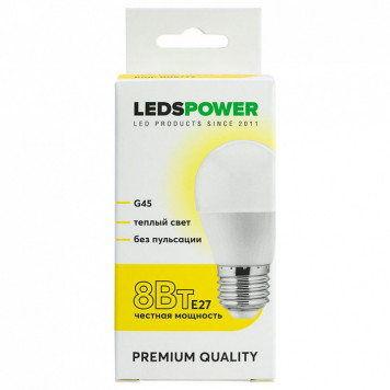 Лампа светодиодная LEDS POWER G45 006772-1