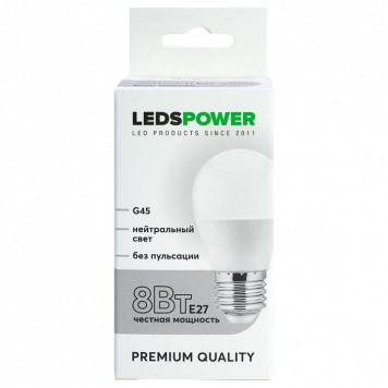 Лампа светодиодная LEDS POWER G45 006789-1