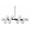 Люстра на штанге LUMINA DECO Marsiada LDP 6033-16 BK+GD