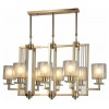 Люстра на штанге LUMINA DECO Manhattan LDP 8012-8 PR F.GD