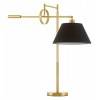 Настольная лампа декоративная LUMINA DECO 1124 LDT 1124 MD+BK