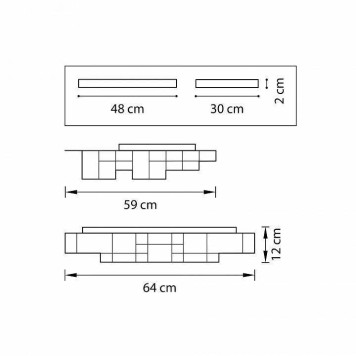 Накладной светильник Lightstar Favo LED 750161-1