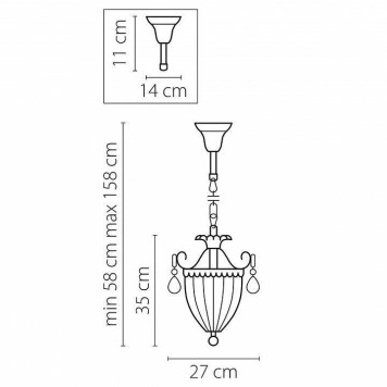 Подвесной светильник Osgona Schon 790034-2