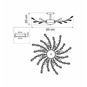 Люстра на штанге Lightstar Isabelle 791184-4