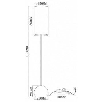 Торшер Moderli Flint V11590-1F-1