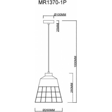Подвесной светильник MyFar Hill MR1370-1P-4