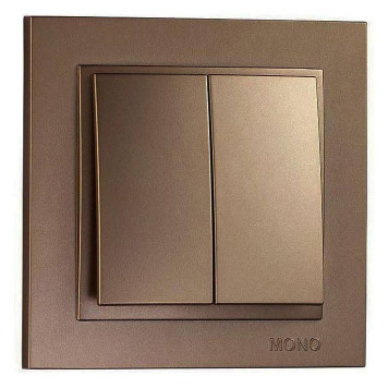 Выключатель двухклавишный Mono Electric Despina 102-232325-102