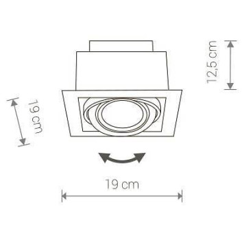 Встраиваемый светильник Nowodvorski Downlight 9573-1