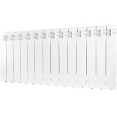 Радиатор алюминиевый Global VOX- R 350 14 секций боковое подключение (белый RAL 9010) VX03501014 (VX03501014)